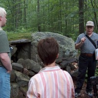 Rick Lynch as our tour guide at America's Stonehenge